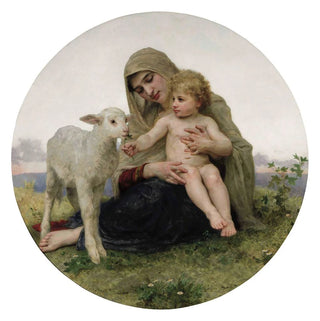 La Vierge et l'Agneau - William Bouguereau
