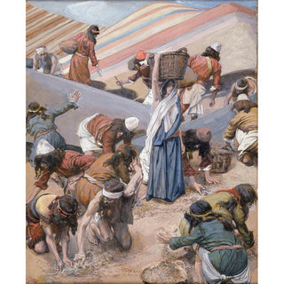 La collecte de la manne - James Tissot | Reproduction Tableau Décoration murale affiche copie
