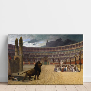 La dernière prière des martyrs chrétiens - Jean-Léon Gérôme | Reproduction Tableau Décoration murale affiche copie