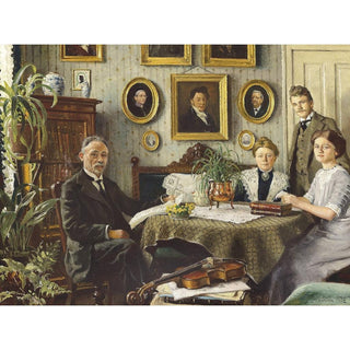 La famille de l'artiste - Paul Fischer | Reproduction Tableau Décoration murale affiche copie