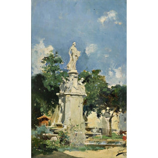 La fontaine d'Apollon, Madrid - Joaquín Sorolla | Reproduction Tableau Décoration murale affiche copie