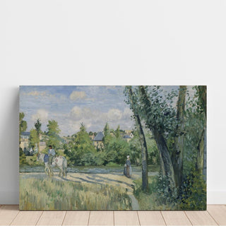 La lumière du soleil sur la route, Pontoise - Camille Pissarro | Reproduction Tableau Décoration murale affiche copie