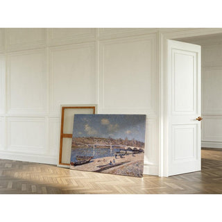 La plage à Saint-Mammès - Alfred Sisley | Reproduction Tableau Décoration murale affiche copie