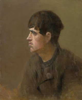 Ladislav Mednynszky - HalfFigure of a Young Man from Profile.webp