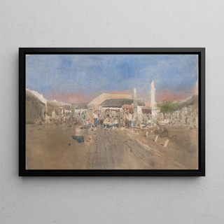 Ladislav Mednynszky - Market in Szolnok.webp