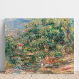 Lavandières au Bord du Loup - Pierre-Auguste Renoir | Reproduction Tableau Décoration murale affiche copie