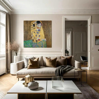 Le Baiser - Gustav Klimt | Reproduction Tableau Décoration murale affiche copie