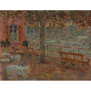 Le Café au Bord du Lac - Henri Le Sidaner | Reproduction Tableau Décoration murale affiche copie