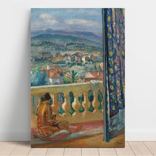 Le Cannet, Le Rideau Bleu - Henri Lebasque | Reproduction Tableau Décoration murale affiche copie