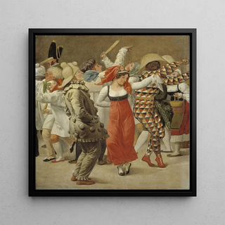 Le Carnaval à Rome, fragment - Christoffer Wilhelm Eckersberg