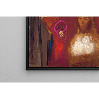 Le Christ et la Samaritaine Le bouquet de fleurs blanches - Odilon Redon | Reproduction Tableau Décoration murale affiche copie