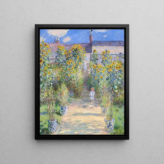 Le Jardin de Monet à Vétheuil - Claude Monet | Reproduction Tableau Décoration murale affiche copie