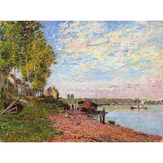 Le Loing à Saint-Mammès 1883 - Alfred Sisley | Reproduction Tableau Décoration murale affiche copie