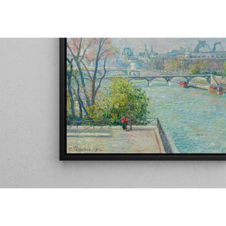 Le Louvre, Matin, Printemps - Camille Pissarro | Reproduction Tableau Décoration murale affiche copie