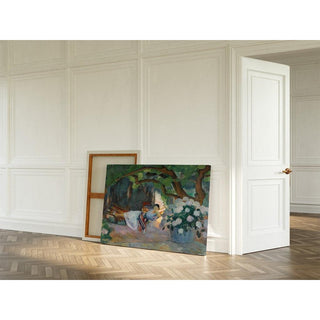 Le Pradet, Jeune Femme Au Hamac Nono - Henri Lebasque | Reproduction Tableau Décoration murale affiche copie