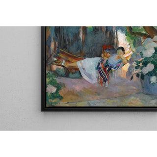 Le Pradet, Jeune Femme Au Hamac Nono - Henri Lebasque | Reproduction Tableau Décoration murale affiche copie