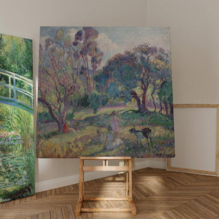 Le Repos sous les arbres - Henri Lebasque | Reproduction Tableau Décoration murale affiche copie