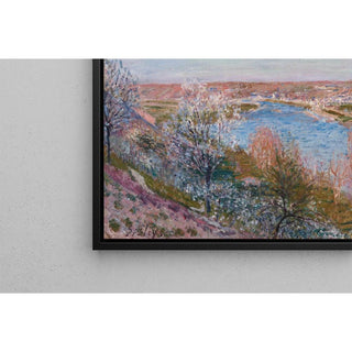 Le Village de Champagne au Coucher du Soleil, Avril - Alfred Sisley | Reproduction Tableau Décoration murale affiche copie