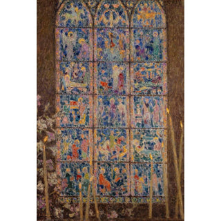 Le Vitrail, Chartres - Henri Le Sidaner | Reproduction Tableau Décoration murale affiche copie