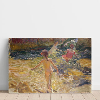 Le bain, Jávea - Joaquín Sorolla | Reproduction Tableau Décoration murale affiche copie
