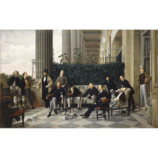 Le cercle de la rue Royale - James Tissot | Reproduction Tableau Décoration murale affiche copie