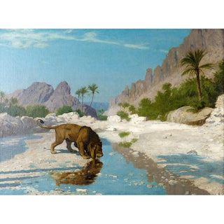 Le golfe d'Aqaba - Jean-Léon Gérôme | Reproduction Tableau Décoration murale affiche copie