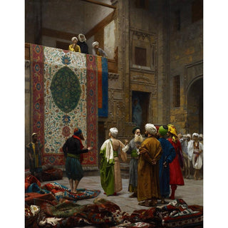 Le marchand de tapis - Jean-Léon Gérôme | Reproduction Tableau Décoration murale affiche copie