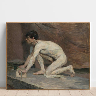 Le polisseur de marbre - Henri de Toulouse-Lautrec | Reproduction Tableau Décoration murale affiche copie