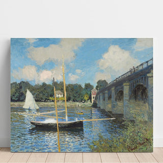 Le pont à Argenteuil - Claude Monet | Reproduction Tableau Décoration murale affiche copie