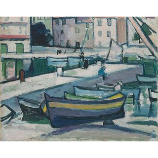 Le port, Cassis - Samuel John Peploe | Reproduction Tableau Décoration murale affiche copie