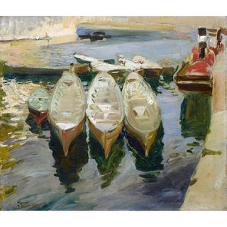 Le port basque de Guetaria - Joaquín Sorolla | Reproduction Tableau Décoration murale affiche copie