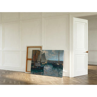 Le port de Camogli - Alfred Zoff | Reproduction Tableau Décoration murale affiche copie