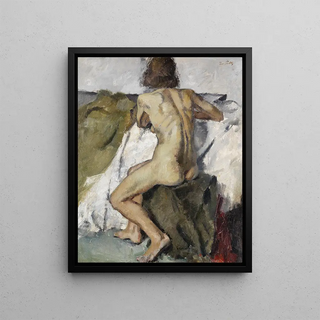 Leo Putz - Sitzender weiblicher Rckenakt.webp