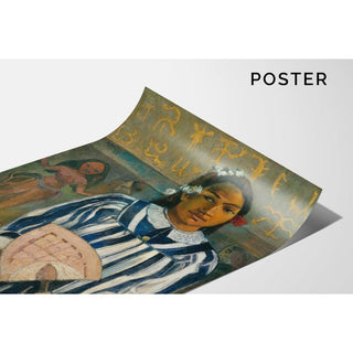 Les Ancêtres de Tehamana Merahi Metua no Tehamana - Paul Gauguin | Reproduction Tableau Décoration murale affiche copie