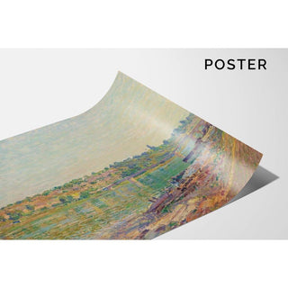 Les Coteaux de La Celle-sous-Moret, Vus de Saint-Mammès - Alfred Sisley | Reproduction Tableau Décoration murale affiche copie