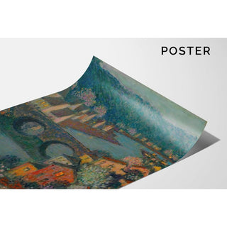 Les Maisons Sur La Rivière - Henri Le Sidaner | Reproduction Tableau Décoration murale affiche copie