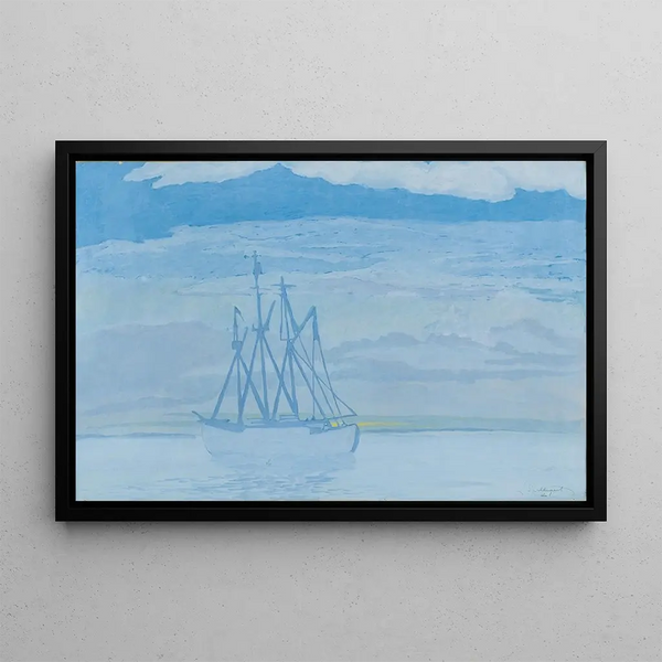 Chalutier sur la mer - Léon Spilliaert — quadro incorniciato alla parete