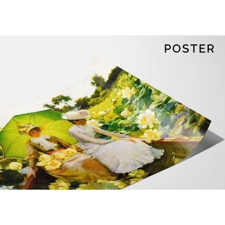 Lotus Lilies de Charles Courtney Curran | Reproduction Tableau Décoration murale affiche copie