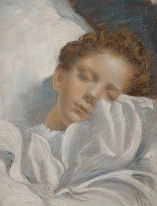LucOlivier Merson - Study Of A Sleeping Child.webp