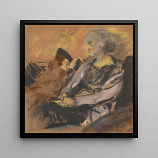 Madame Hessel et Reine Natanson rue de Naples - Édouard Vuillard