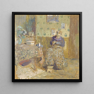 Madame Vuillard cousant - Édouard Vuillard
