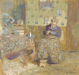 Madame Vuillard cousant - Édouard Vuillard