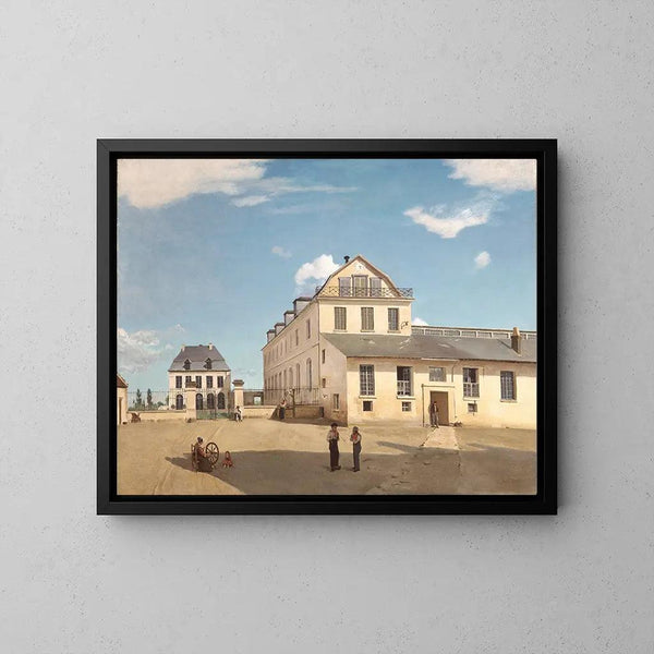 Riproduzione del dipinto Casa e fabbrica del Signor Henry - Jean-Baptiste-Camille Corot