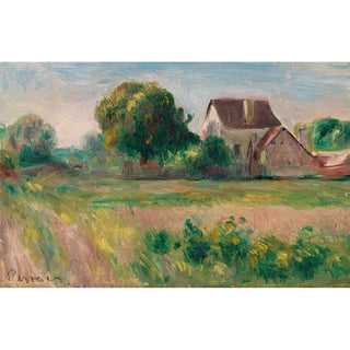 Maisons à Essoyes - Pierre-Auguste Renoir | Reproduction Tableau Décoration murale affiche copie