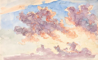Martinus Rrbye - Skystudie En solnedgangshimmel.webp
