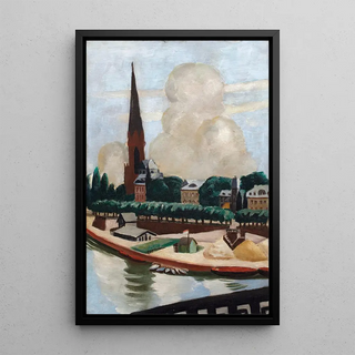 Max Beckmann - Bank of the Main and Church.webp