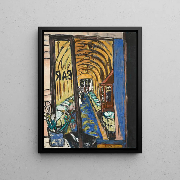 Ein Bar in Paris - Max Beckmann — gerahmtes Bild an der Wand