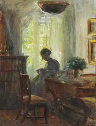 Michael Ancher - Interieur fra Kunstnerens Hjem Fru Anna Ancher ved Sytjet.webp