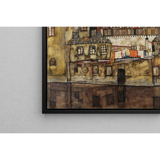 Mur d'enceinte sur la rivière - Egon Schiele | Reproduction Tableau Décoration murale affiche copie