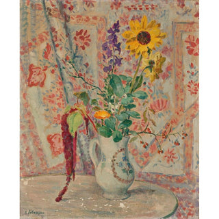 Nature Morte au Bouquet - Henri Lebasque | Reproduction Tableau Décoration murale affiche copie